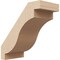 Ekena Millwork 3-inch W x 6-inch D x 6-inch H Copenhagen Rough Cedar Woodgrain TimberThane Knee Brace, Primed BRCUR03X06X06CHGRCPR - alternate 1